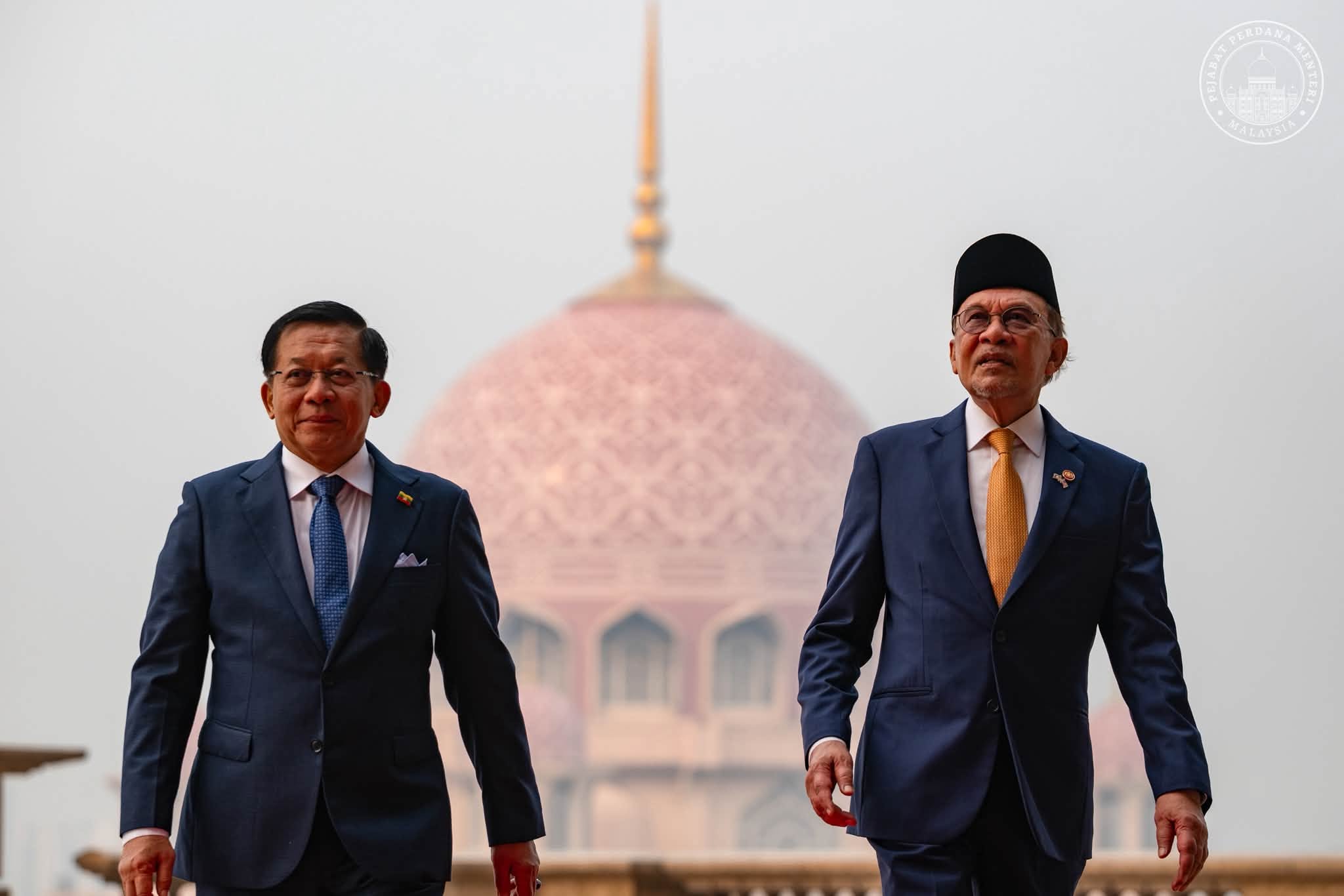 Anwar, Aung Hlaing bincang isu pelarian Myanmar di Malaysia