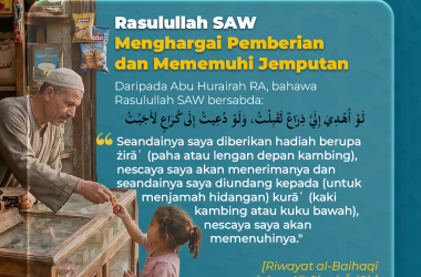 Rasulullah SAW Menghargai Pemberian dan Mememuhi Jemputan